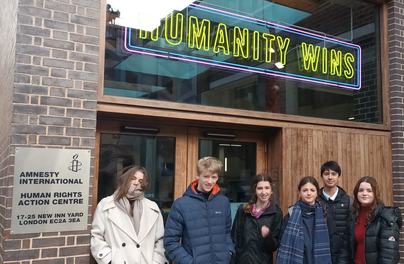 Amnesty International students at the conference.